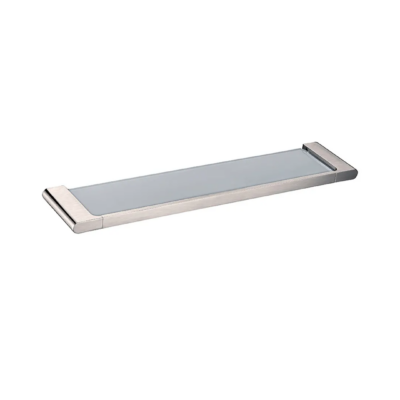 Brushed Nickel VOG Glass Shelf