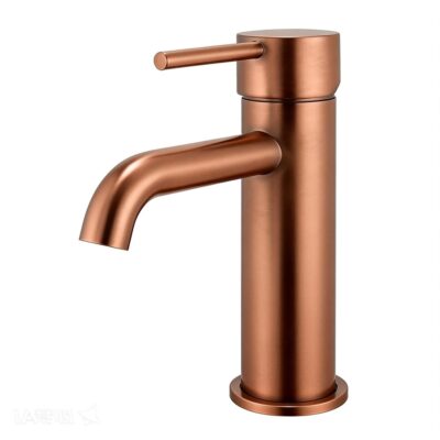 Brushed Copper LUCID PIN Basin Mixer