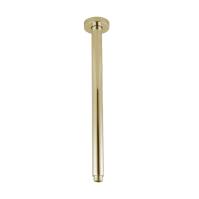 400mm Brushed Brass Ceiling Shower Arm