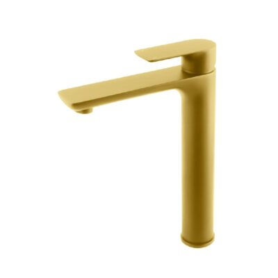 Brushed Brass VOG Tall Basin Mixer