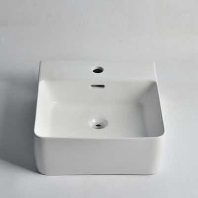 420 x 400 x 155mm Gloss White Wall Hung Basin