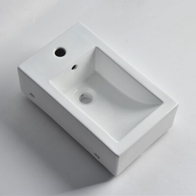 460 x 280 x 170mm Gloss White Wall Hung Basin Left Hand