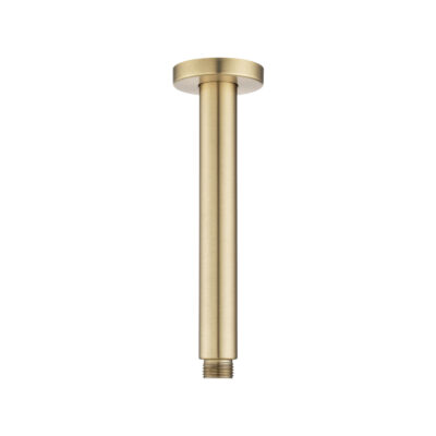 200mm Light Brushed Brass Ceiling Shower Arm