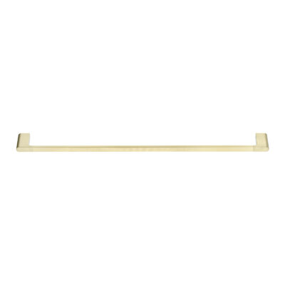 800mm Light Brushed Brass VOG Single Towel Rail