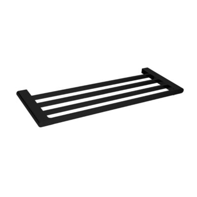 600mm Matte Black VOG Towel Rack