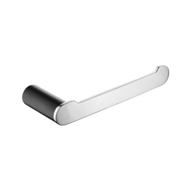 Chrome RUSHY Black & Toilet Paper Holder