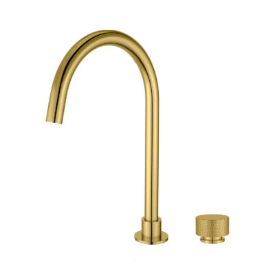 Brushed Brass MOON Swivel Basin Mixer