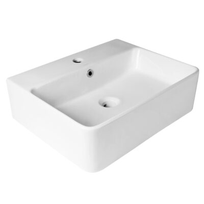 520 x 420 x 155mm Gloss White Above Counter Wall Hung Basin