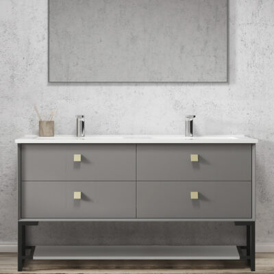 1500mm Matte Grey Leg Boston