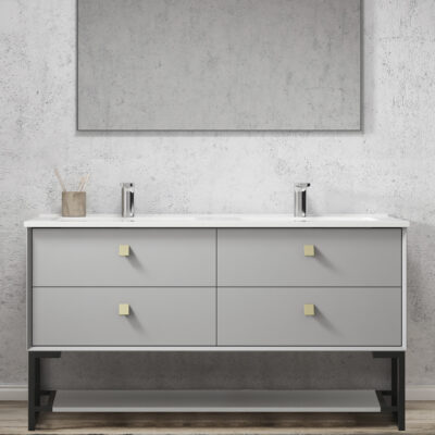 1500mm Light Grey Leg Boston Matte
