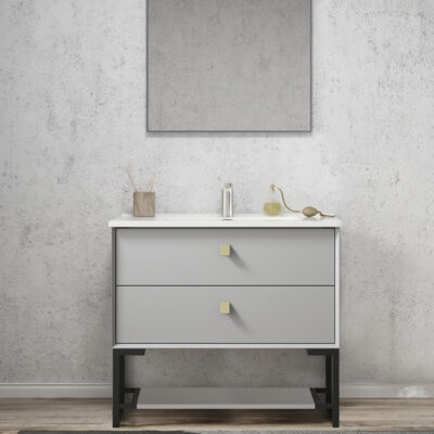 900mm Light Grey Leg Boston Matte