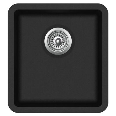 420 x 460 x 200mm Matte Black Otti Granite Single Bowl Kitchen Sink