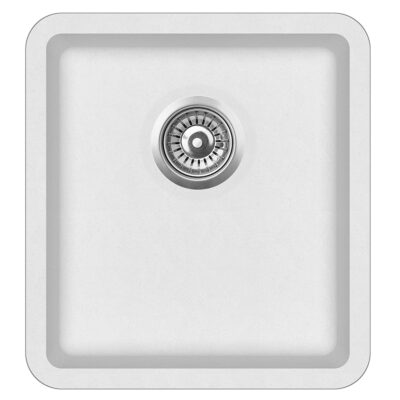 420 x 460 x 200mm Matte White Otti Granite Single Bowl Kitchen Sink