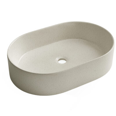 500 x 340 x 120mm Carbon Grey Oval Quay Basin