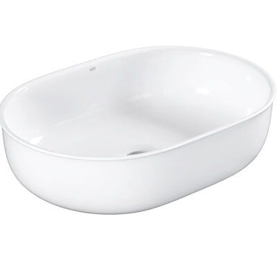 500 x 350 x 130mm Gloss White Oval Bronte Basin