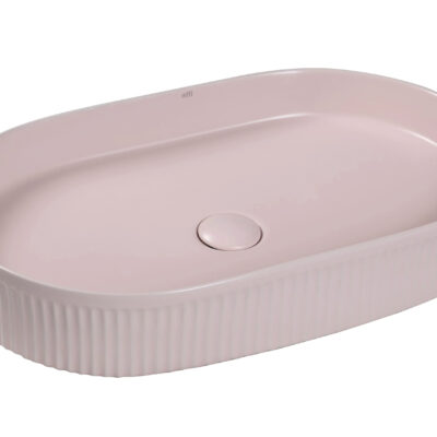 580 x 360 x 120mm Matte Pink Oval Kensington Basin