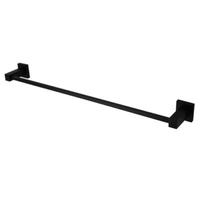 900mm Matte Black Lux Single Towel Rail