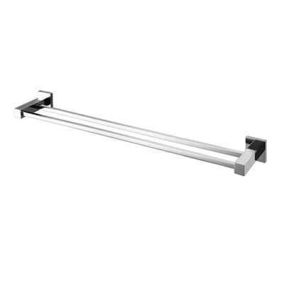 900mm Chrome Lux Double Towel Rail