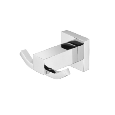 Chrome Lux Double Robe Hook