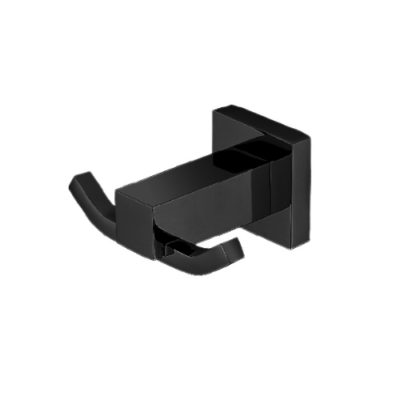 Matte Black Lux Double Robe Hook