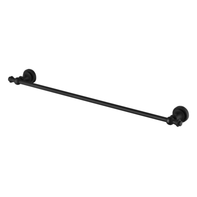 600mm Matte Black Medoc Single Towel Rail