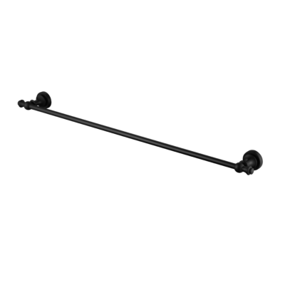 750mm Matte Black Medoc Single Towel Rail