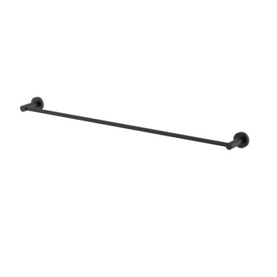 750mm Matte Black Mirage Single Towel Rail
